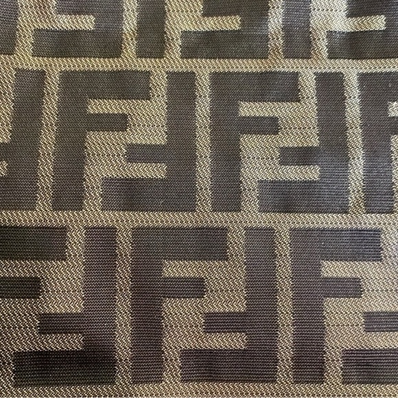 Authentic Fendi Vintage Zucca Canvas Small Bag with Brown Leather Straps - Picture 6 of 6